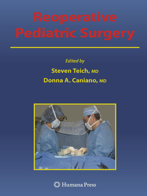 cover image of Reoperative Pediatric Surgery
